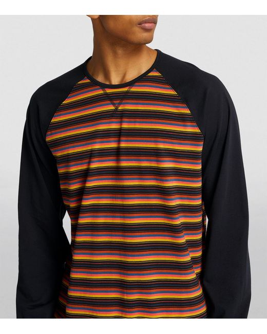paul smith multi stripe t shirt