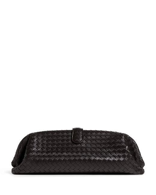 Bottega Veneta Black Leather Lauren 1980 Clutch Bag