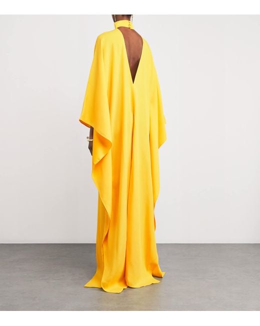 ‎Taller Marmo Yellow Cady Ooo Kaftan Maxi Dress