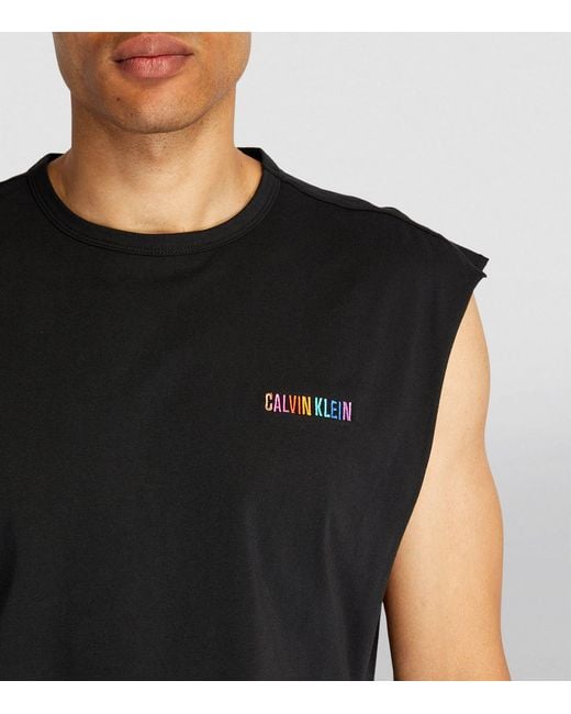 Calvin Klein Black Intense Power Pride Tank Top for men