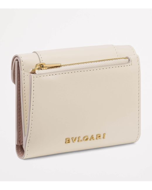 BVLGARI Natural Leather Serpenti Forever Compact Wallet