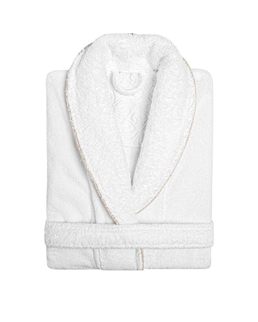 Graccioza White Cotton Portobello Bathrobe