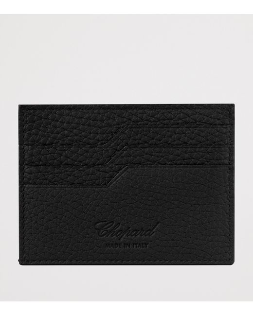 Chopard Black Small Leather Heritage Card Holder for men