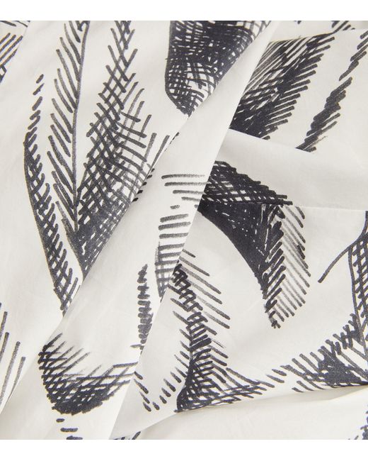 Marina Rinaldi White Sketch Print Dress