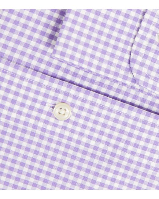 Polo Ralph Lauren Purple Button-Down Gingham Shirt for men