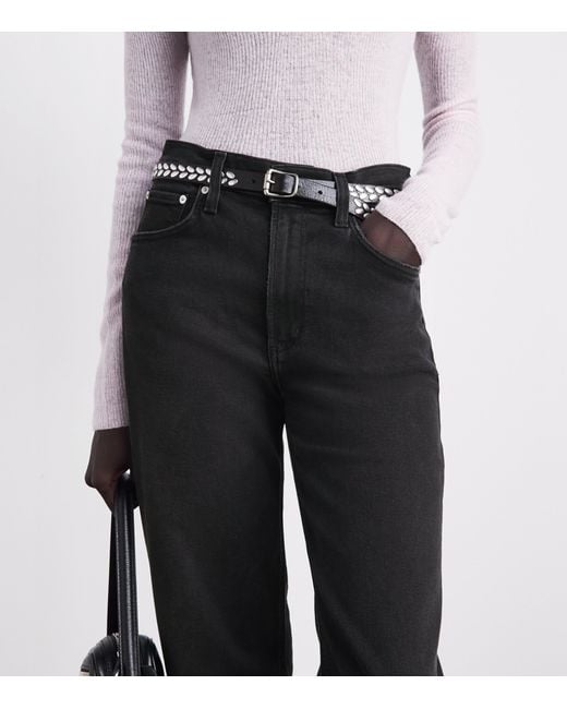 Citizens of Humanity Black Palma Straight Jeans