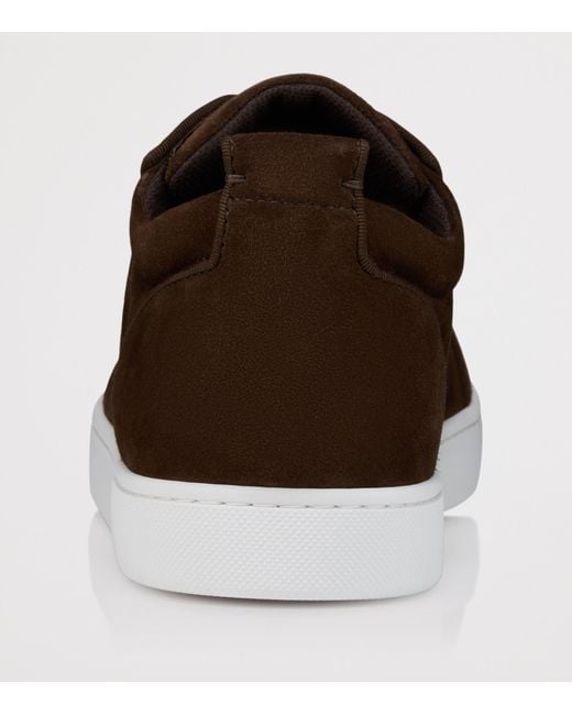 Christian Louboutin Brown Rantulow Orlato Suede Trainers for men