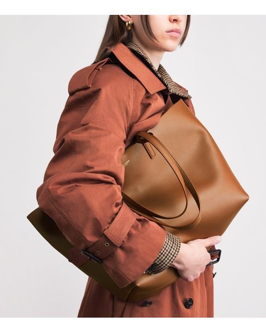Saint Laurent Brown East/West Shopper Bag