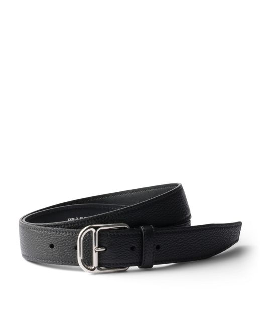 Prada Black Leather Belt for men