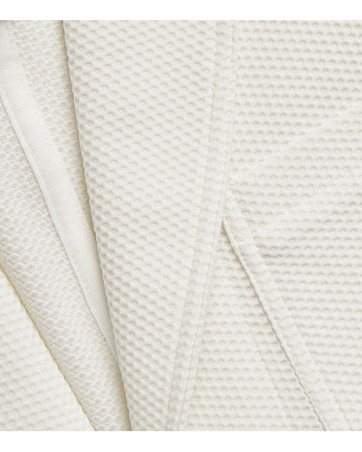 Giorgio Armani White Waffle-knit Blazer for men