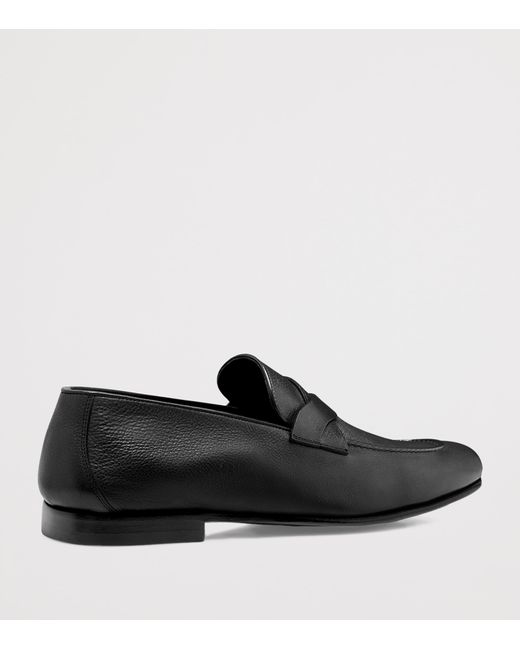 Tom Ford Black Leather Loafers for men