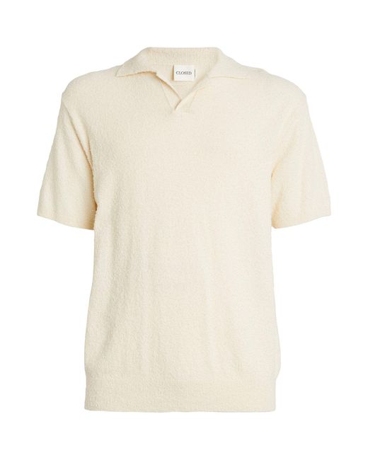 Closed White Cotton-blend Polo Shirt for men