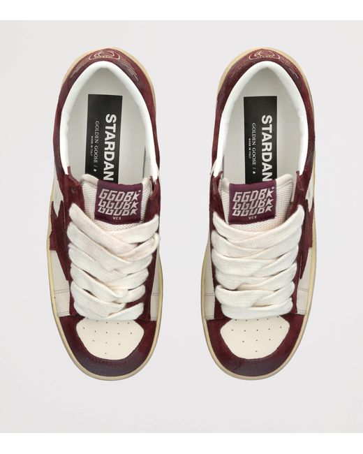 Golden Goose Deluxe Brand Brown Leather Stardan Sneakers