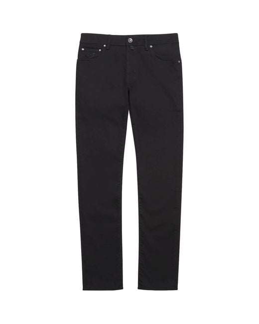 Jacob Cohen Black Limited Edition Lizardskin-Patch Nick Slim Jeans for men
