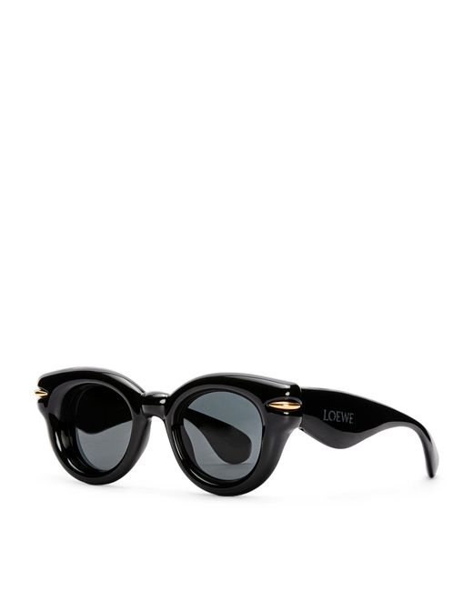 Loewe Black Inflated Round Sunglasses