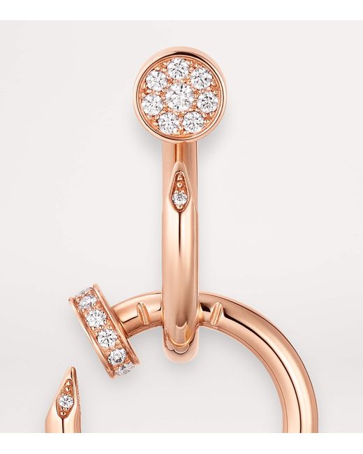 Cartier Metallic And Diamond Juste Un Clou Earrings