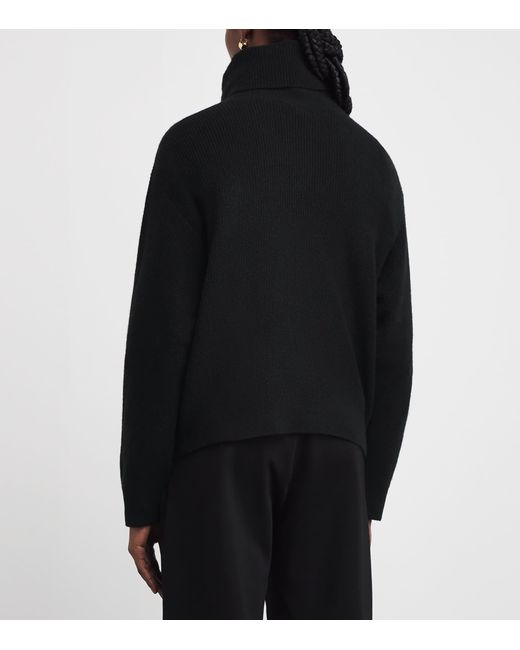 PAIGE Black Cashmere Aria Sweater