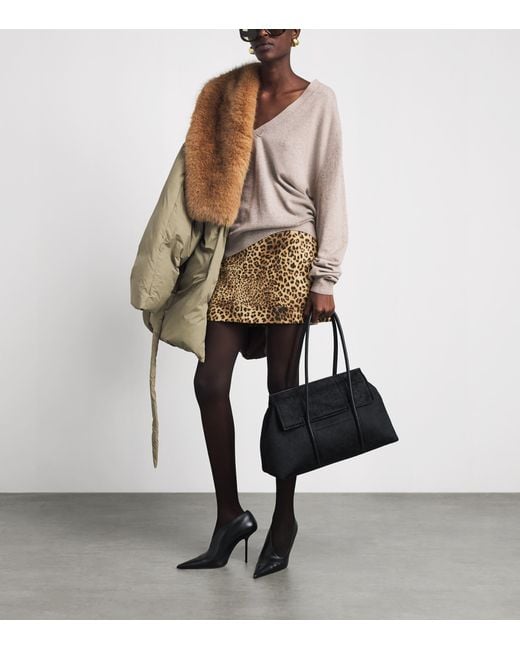 Source Unknown White Leopard Print Anouk Mini Skirt