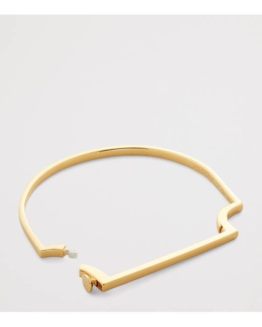 Monica Vinader Metallic Vermeil Signature Slim Bangle