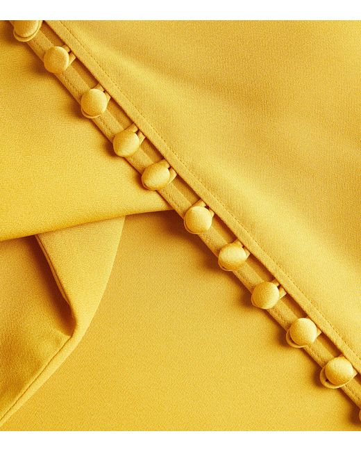 ‎Taller Marmo Yellow Mila Kaftan Maxi Dress