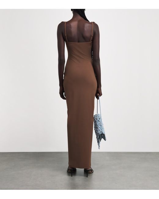 Christopher Esber Brown Arched Maxi Dress