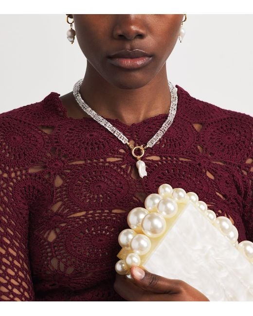 Hermina Athens Natural Beaded Freshwater Pearl Necklace
