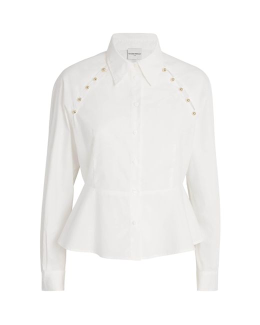 Claudie Pierlot White Cotton Poplin Shirt
