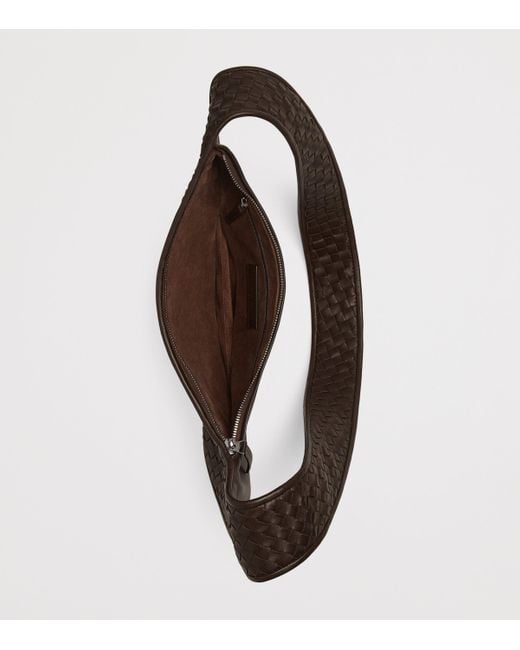Bottega Veneta Black Lambskin Veneto Cross-Body Bag for men