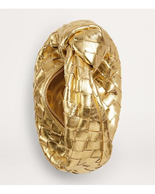 Bottega Veneta Mini Metallic Leather Jodie Top-Handle Bag