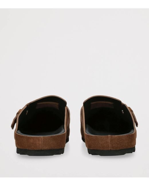 Officine Creative Brown Suede Agora Mules for men