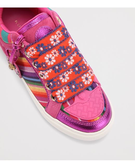 Kurt Geiger Pink Southbank Tag Sneakers