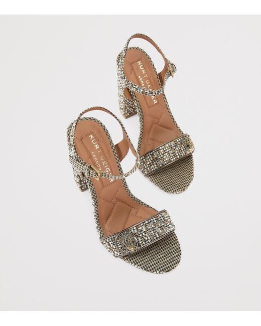 Kurt Geiger Metallic Embellished Langley Heeled Sandals
