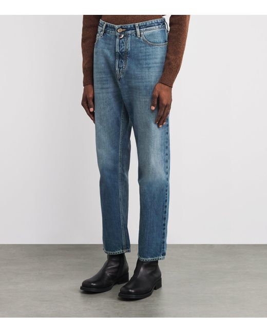 Jacob Cohen Blue Stretch-Cotton Sean Relaxed Jeans for men