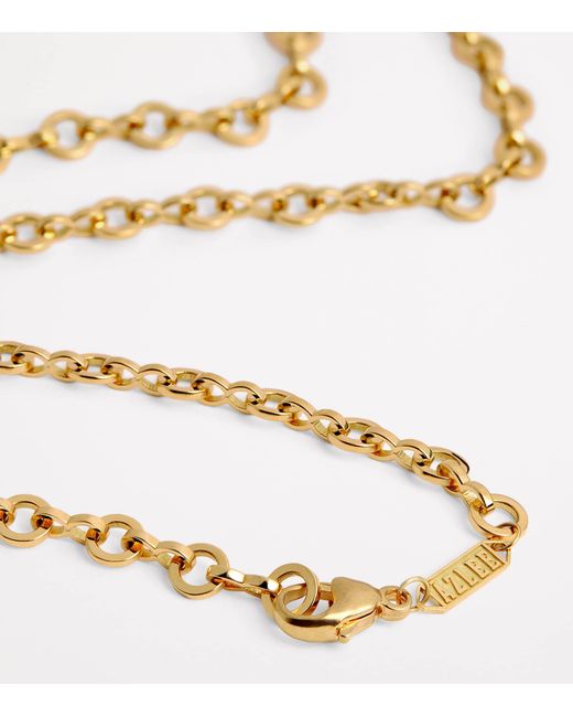 Azlee Metallic Medium Circle-Link Chain Necklace