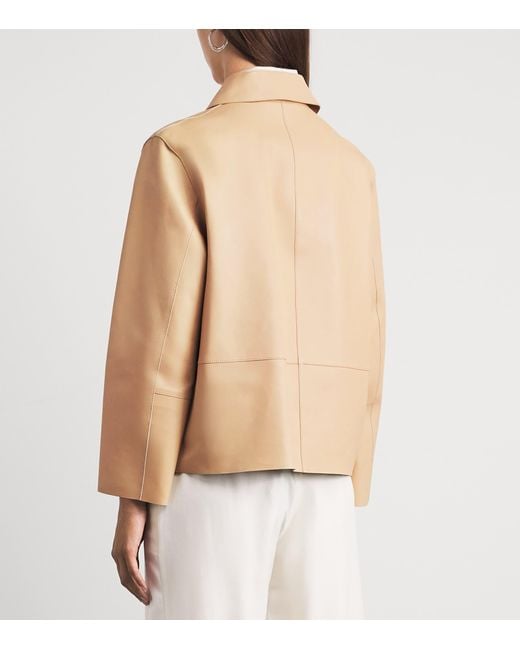 Totême Natural Bonded-Leather Jacket