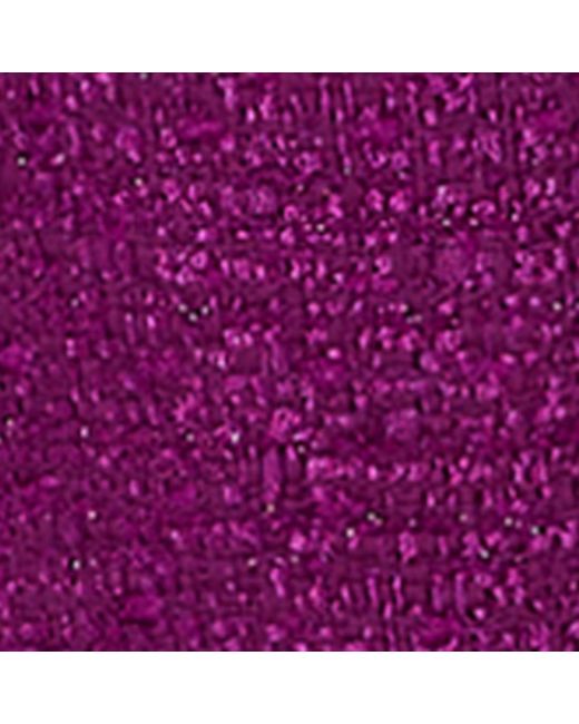 Marina Rinaldi Purple Tweed Double-Breasted Jacket
