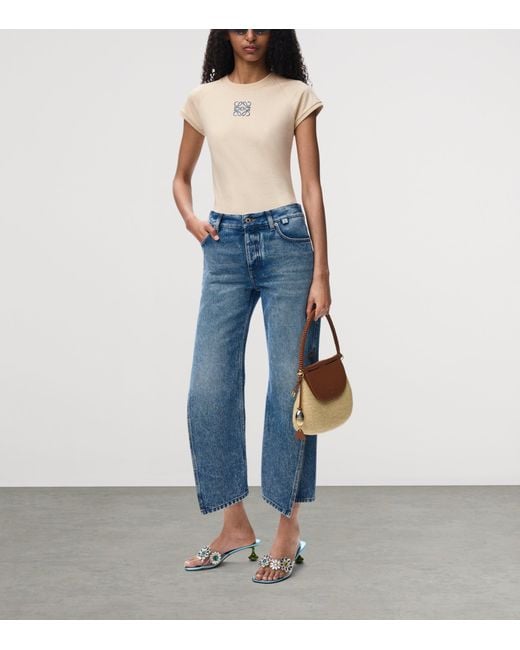 Loewe Natural X Paula's Ibiza Cotton-Blend T-Shirt
