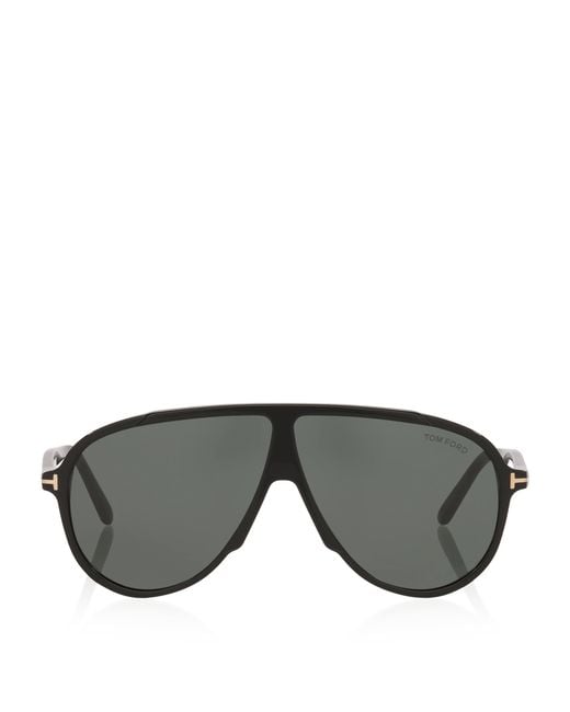 Tom Ford Gray Vladimir Pilot Sunglasses for men