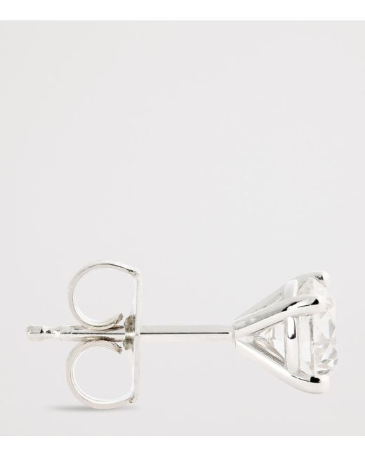 Harrods White And Diamond Stud Earrings