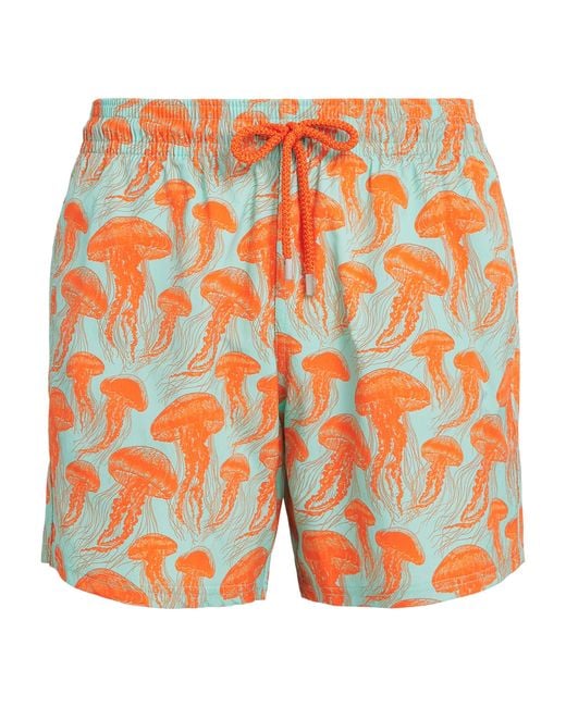 Vilebrequin Orange Jellyfish Dance Moorise Swim Shorts for men