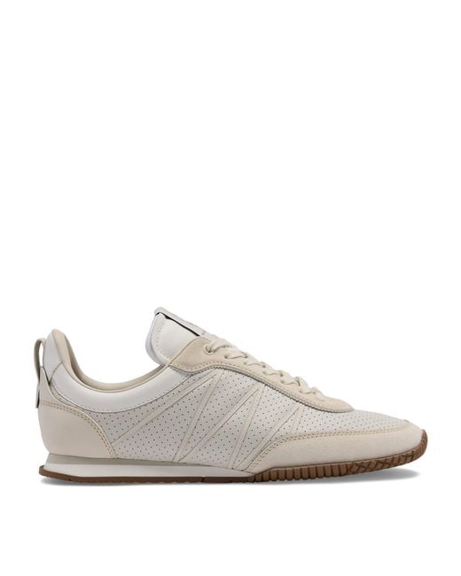 Dunhill White Leather The Ian Runner Sneakers for men