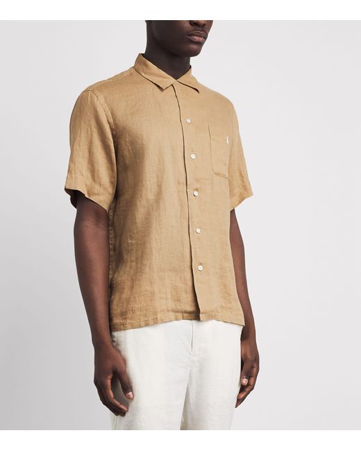 Polo Ralph Lauren Natural Linen Short-Sleeve Classic-Fit Shirt for men