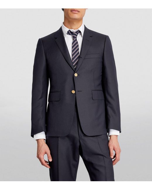 Thom Browne Blue Wool Blazer for men