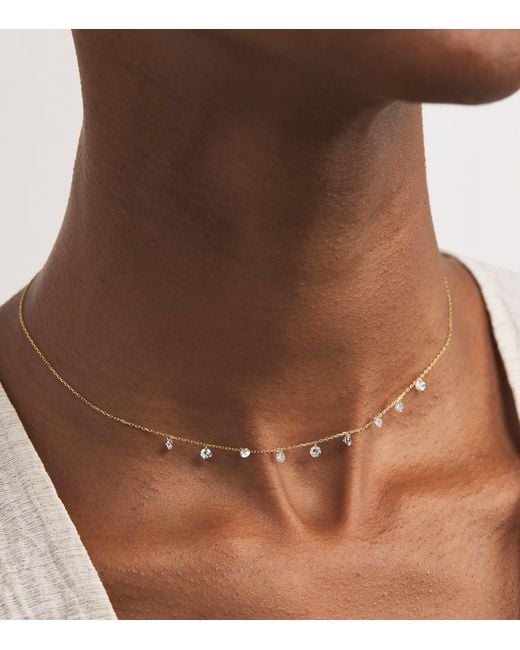 PERSÉE White And Diamond 9-Stone Danaé Necklace