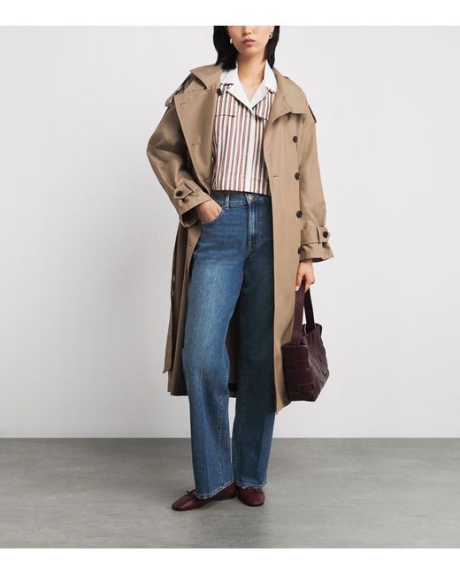 7 For All Mankind Blue Stovepipe Straight Jeans