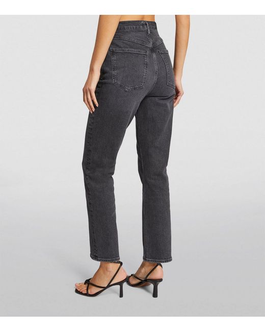 Agolde Gray Stovepipe Jeans