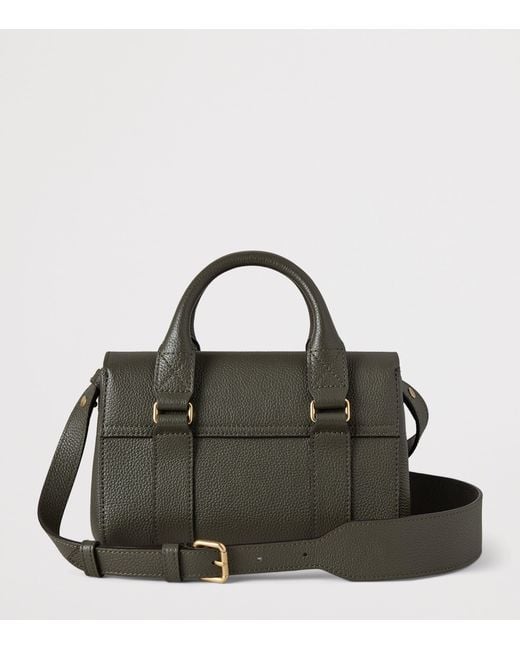 Mulberry Black Mini Leather Bayswater Top-Handle Bag