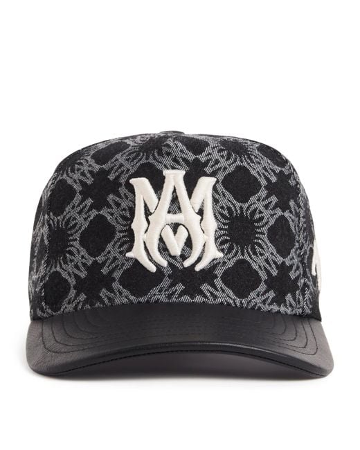 Amiri Denim Ma Quad Baseball Cap in Black for Men | Lyst