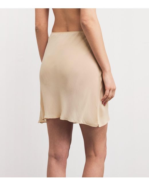 Doen Natural Mesh Mini Skirt