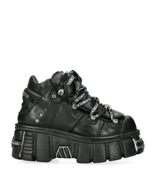 Vetements Black New Rock Platform Sneakers